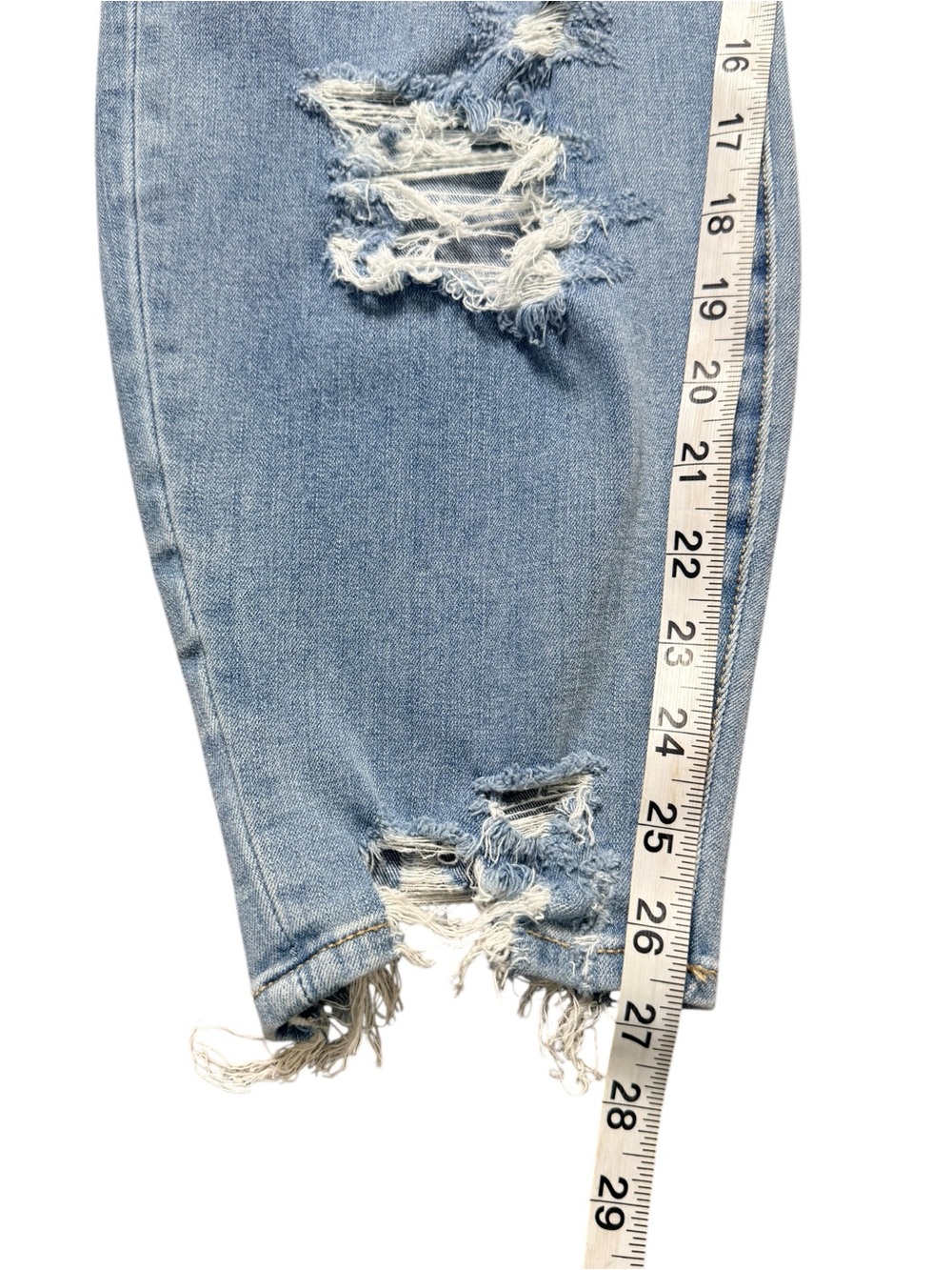 American Eagle Dream Jean Distressed Skinny Jeans Plus Size 22 Light Wash - Picture 8 of 8